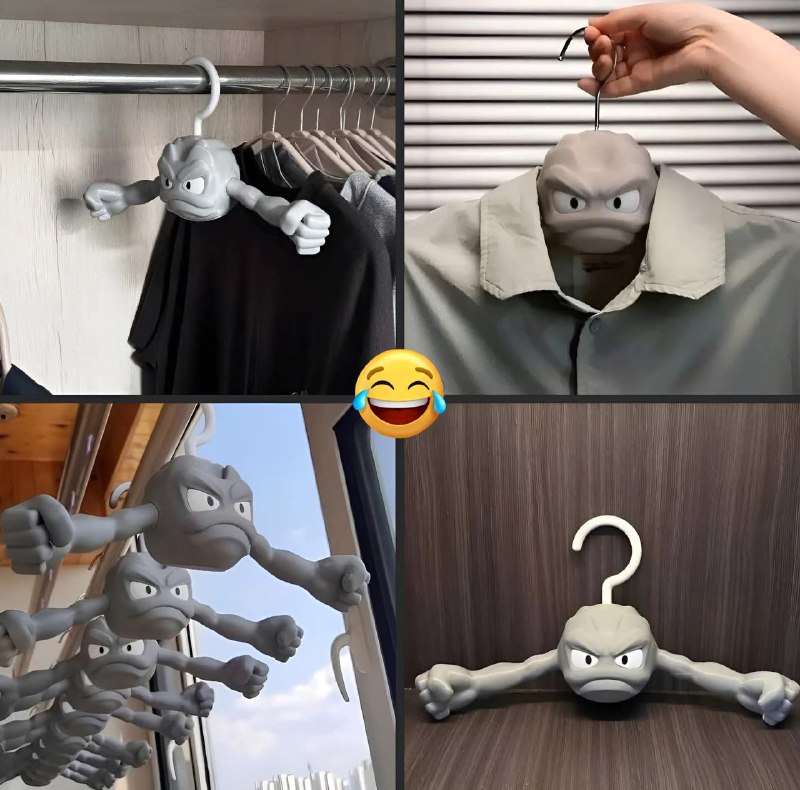 #Life #Buy在刷推发现一个很有趣的 Pokemon 周边（肯定没版权，暂且这么叫） —— 小拳石衣架