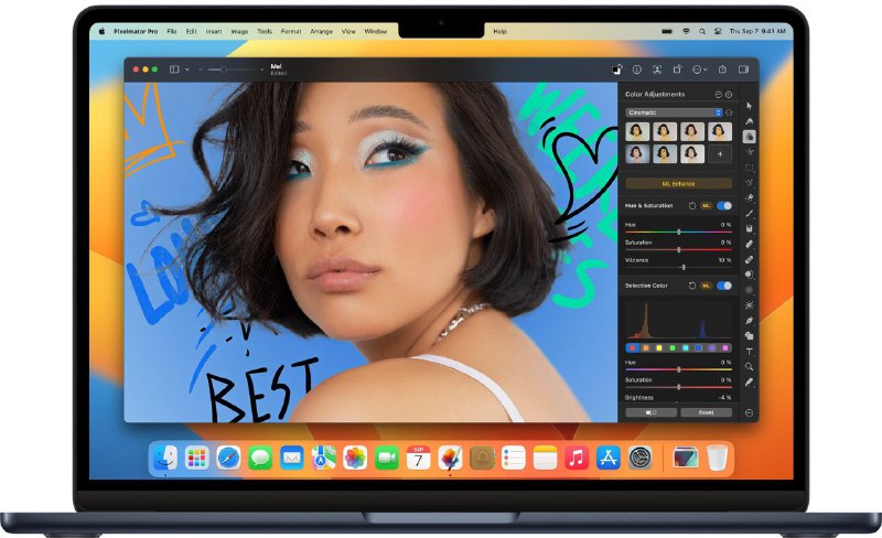 #App💻 或许是我购买过最超值的收费软件 —— Pixelmator Pro📮 最近刚刚收到 Pixelmator Pro 更新至 3.4 版本的邮件，也让我意识到，这个在当初刚刚推出半价时候购入的 App 也不间断的更新了三年有余了