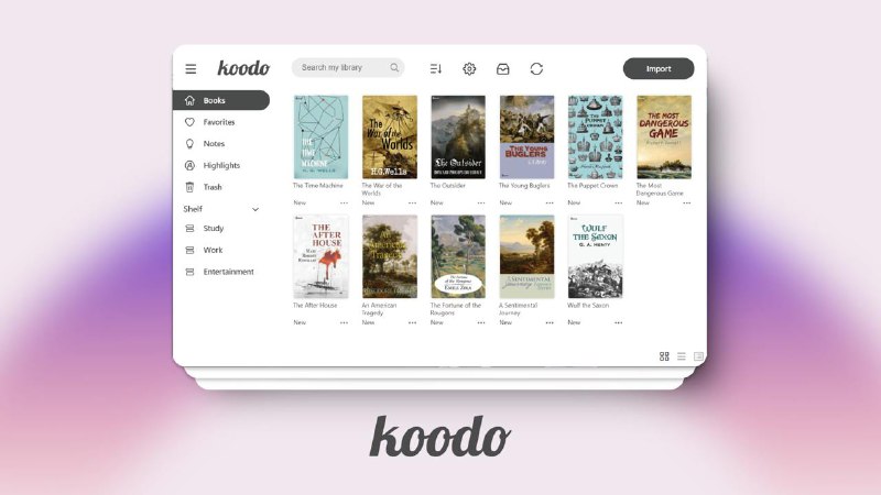 #App #GitHub📚 开源跨平台电子书阅读器 —— Koodo Reader🔗 官网｜GitHub📖 Koodo Reader 是一个开源的电子书阅读器，支持多种主流电子书格式， 内置笔记、高亮、翻译功能，助力高效书籍阅读和学习